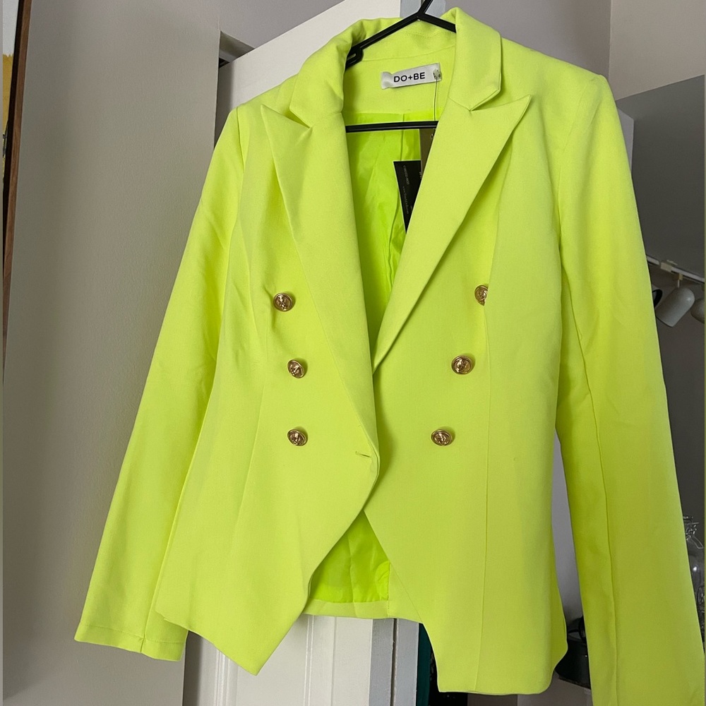 Neon green blazer